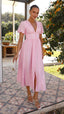Women's Dress | V-Neck, Puff Sleeves 1