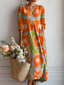 Women's Dress | Vintage Floral Pattern, Pockets 0