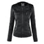 Women's Hooded Leather Moto Jacket - Stylish Zip Front Design, Edgy Look, Perfect for Autumn/Winter 7