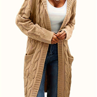 Women's Jacket | Collarless Neckline, Front Pockets 2