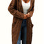 Women's Jacket | Collarless Neckline, Front Pockets 6