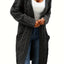 Women's Jacket | Collarless Neckline, Front Pockets 8