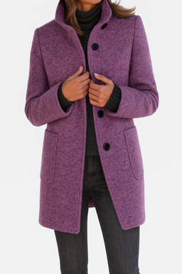 Women's Jacket | High Collar, Straight Cut 9