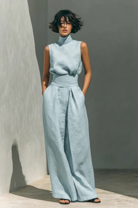 Women's Loungewear Set | Minimalist Design, Wide Trousers 0
