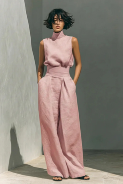 Women's Loungewear Set | Minimalist Design, Wide Trousers 1