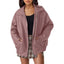 Women's Oversized Leather Bomber Jacket with Zip-Up Closure - Stylish Womens Coats for Casual and Streetwear 7
