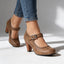 Women's Pumps | Brogue Perforations, Block Heel 0