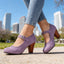 Women's Pumps | Brogue Perforations, Block Heel 4