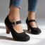 Women's Pumps | Brogue Perforations, Block Heel 6
