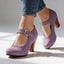 Women's Pumps | Brogue Perforations, Block Heel 9