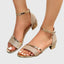 Women's Sandals | Adjustable Ankle Strap, Block Heel 7