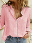 Women's Shirt | Lapel Collar, Semi-Transparent Fabric 2