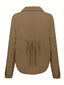 Women's Shirt | Lapel Collar, Semi-Transparent Fabric 7