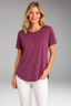 Women's Shirt | Round Neck, Curved Hem T-Shirt 11