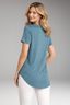 Women's Shirt | Round Neck, Curved Hem T-Shirt 2