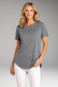 Women's Shirt | Round Neck, Curved Hem T-Shirt 5