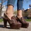 Women's Shoes | Platform Block Heel, Buckle Strap 1