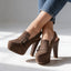 Women's Shoes | Platform Block Heel, Buckle Strap 6