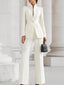 Women's Suit | Structured Blazer, Wide-Leg Pants 2
