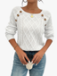 Women's Sweater | Textured Knit, Buttoned Front Closure 1