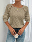 Women's Sweater | Textured Knit, Buttoned Front Closure 2