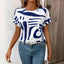 Women's T Shirt | Abstract Print, Short Sleeves 2