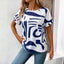 Women's T Shirt | Abstract Print, Short Sleeves 3
