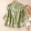 Women's Top | Embroidered Floral Detail, Relaxed Fit 3