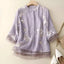 Women's Top | Embroidered Floral Detail, Relaxed Fit 8