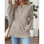 Women's Top | Ribbed Texture, Button Neckline 0