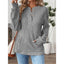 Women's Top | Ribbed Texture, Button Neckline 7