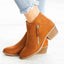 Ankle Boots for Women | Side Zip Block Heel Pointed Toe Booties – FERN