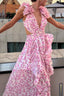 Womens Dress | Floral Pattern, Criss-Cross Design 3