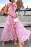 Womens Dress | Floral Pattern, Criss-Cross Design 4