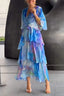 Womens Dress | Floral Print, V-neck, Half Sleeves 1
