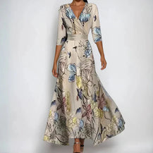 Womens Dress | Floral Print, Wrap Waist Design 1