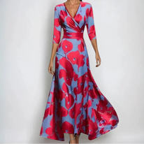 Womens Dress | Floral Print, Wrap Waist Design 2