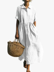 Womens Dress | Flowing Cut, Button Closure 1