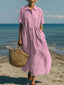 Womens Dress | Flowing Cut, Button Closure 4