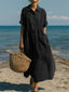 Womens Dress | Flowing Cut, Button Closure 8