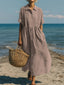 Womens Dress | Flowing Cut, Button Closure 9