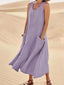 Womens Dress | Flowy Silhouette, Solid Color 4