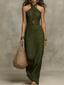 Womens Dress | Halter Neck, Maxi Length 4