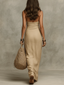 Womens Dress | Halter Neck, Maxi Length 7