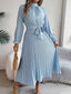 Womens Dress | Long Sleeve, Pleated Design 0