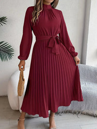 Womens Dress | Long Sleeve, Pleated Design 4