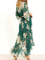 Womens Dress | Long Sleeve, V-Neck, Ruffles 1