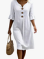 Womens Dress | Loose Fit, Button Closure 1