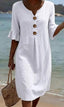 Womens Dress | Loose Fit, Button Closure 2