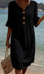 Womens Dress | Loose Fit, Button Closure 6
